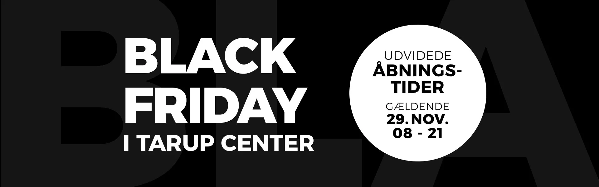 Kom til black friday i Tarup Center fredag den 29. november 2019