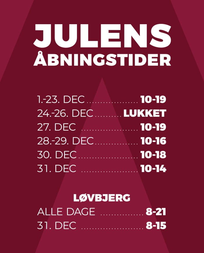 Tarup Center Julens Åbningstider